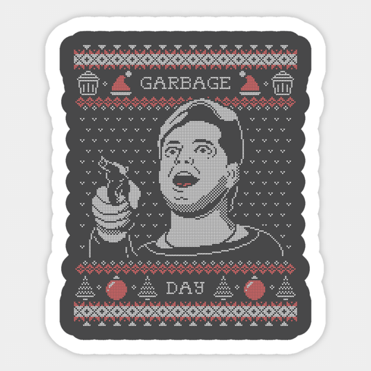 Garbage Day - Christmas Horror - Sticker