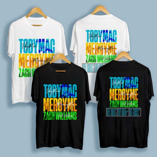 TobyMac MercyMe and Zach Williams 2023 Tour Dates Shirt