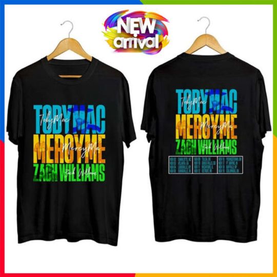 TobyMac MercyMe and Zach Williams 2023 Tour Shirt