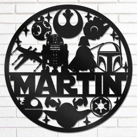 Personalized Disney Star Wars Metal Sign