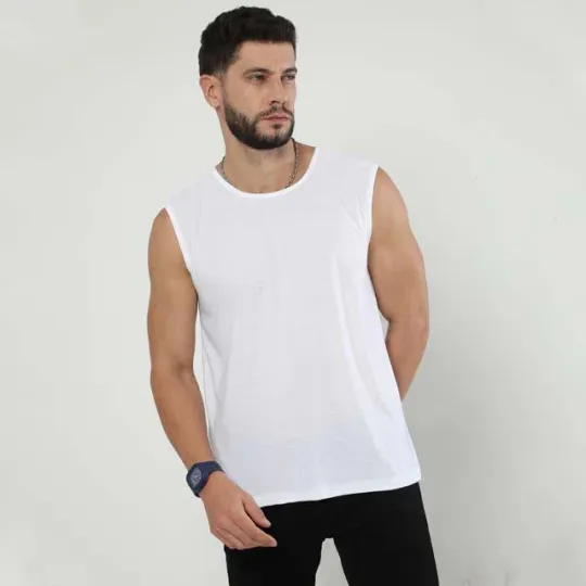Men's All Over Print Vest Shirt