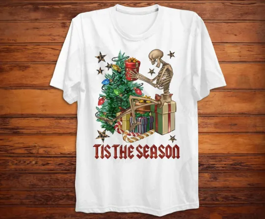 Skeleton tis the season Classic T-shirt