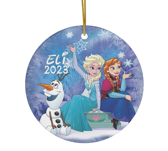 Personalized Frozen Christmas Ornament,Elsa Christmas Ornament