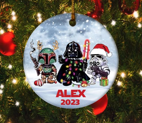Personalized Star Wars Disney Christmas Ornament