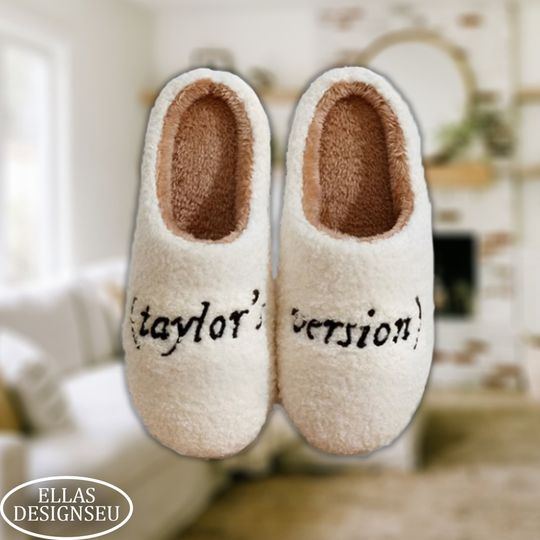 Taylors Version Slippers, Christmas Gift, taylor version Merch