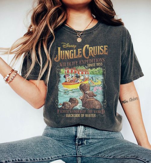 Vintage Jungle Cruise Disney  Shirt, Disney Trip Shirt, Retro Walt