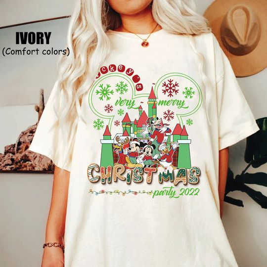 Mickey's Very Merry Christmas Party 2023 Shirt, Mickey Ears Xmas Shirt