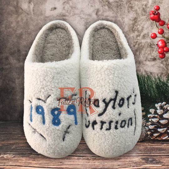 Taylor Slippers, Taylors Version Slippers, 1989 Slippers, Christmas Gift