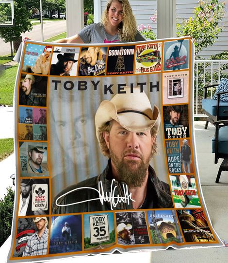 Toby Keith Albums Fleece Blanket, Toby Keith Quilt, Toby Keith Blanket