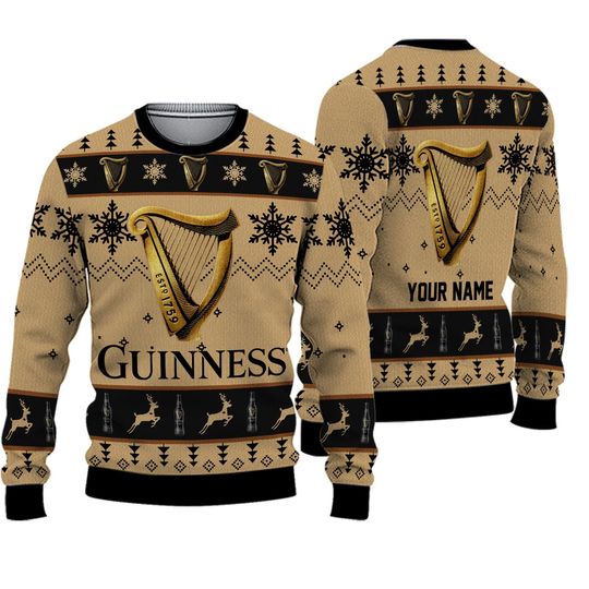 Christmas Ugly Sweater, Guinness Ugly Sweater, Guinness Beer Sweater, Guinness Men Sweater, Guinness Xmas Sweater