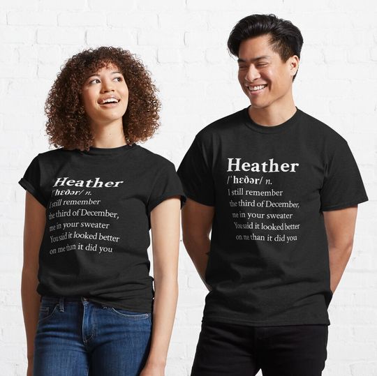 Heather by Conan Gray Black Classic T-Shirt
