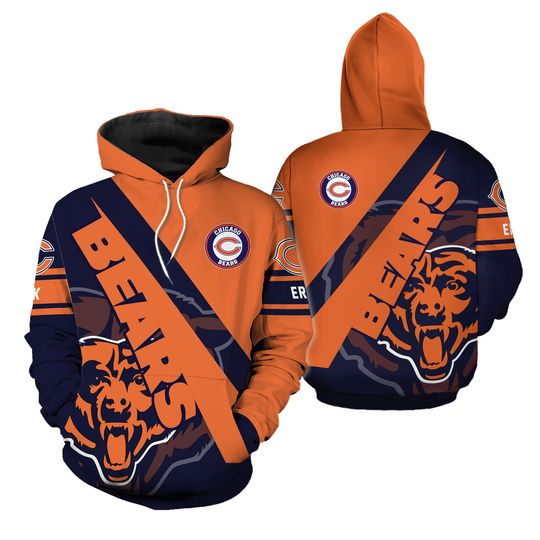 Chicago Bears Personalized 3D Hoodie