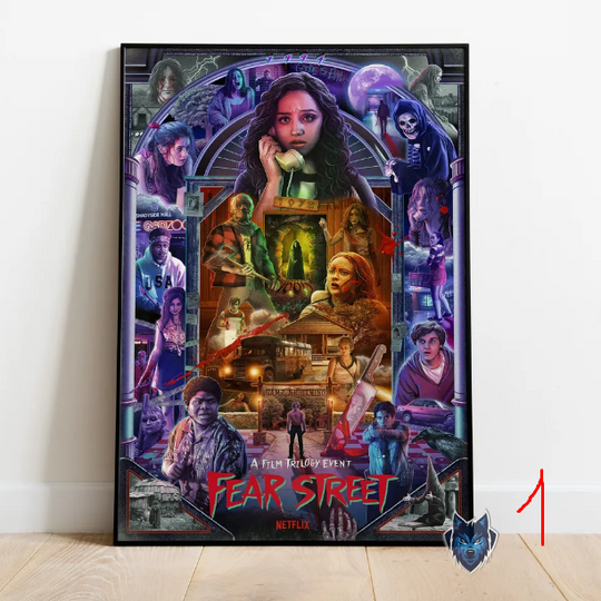Fear Street Poster, Kiana Madeira Wall Art, Rolled Canvas Print, Movie Poster Gift