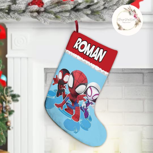 Personalized Spidey Christmas Stocking