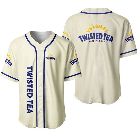 White Twisted Tea Baseball Shirt