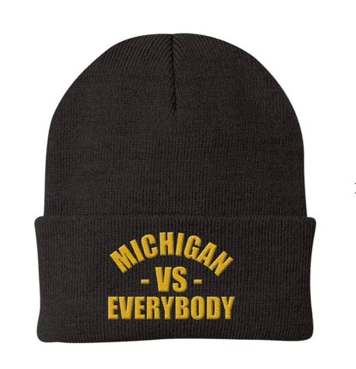 Michigan vs Everybody Beanie