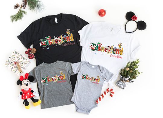 Retro Disneyland Christmas Shirts, Mouse and Friends Magical Christmas