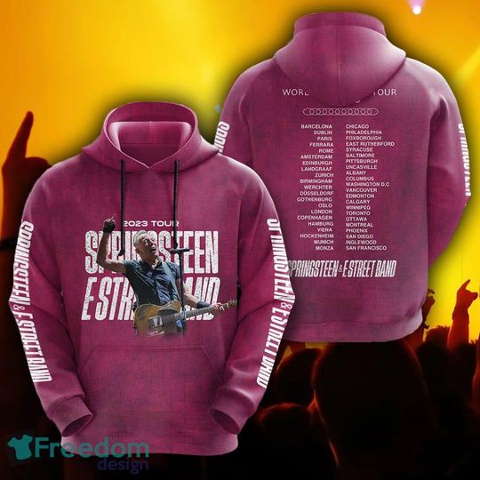 Bruce Springsteen Band Style Stylish lover 3D Hoodie Gift For Fans