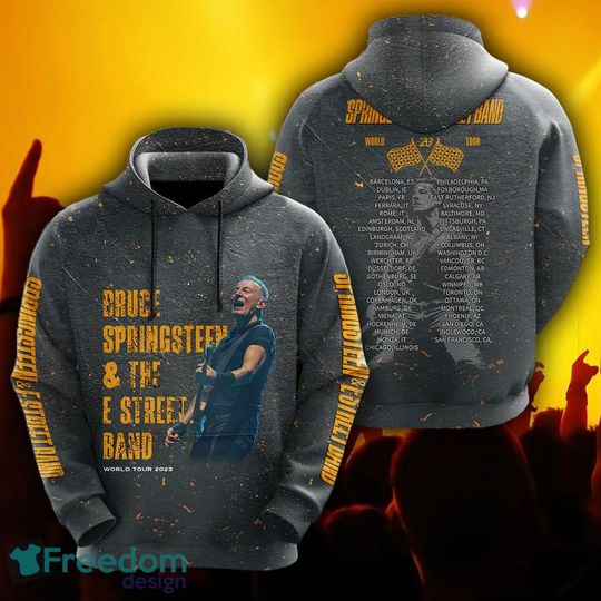 Bruce Springsteen Band Style Trendy attire 3D Hoodie Gift For Fans