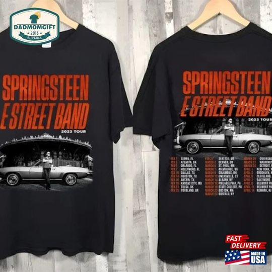 Bruce Springsteen And The E Street Band Tour 2023 T-Shirt Vintage S Eatshirt Classic Shirt