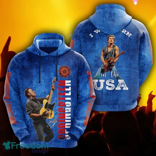 Bruce Springsteen Band Style Performance passion 3D Hoodie Gift For Fans