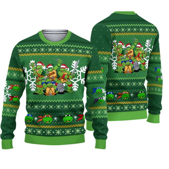 TMNT Teenage Mutant Ninja Turtles Ugly Christmas Sweater