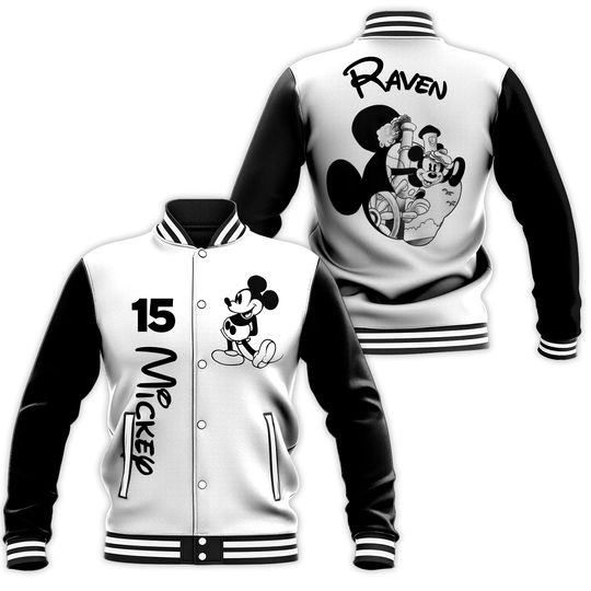 Personalized Mickey Mouse Disney Baseball Jacket