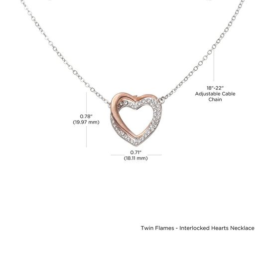 Valentine Jewelry Twin Flames - Interlocking Hearts Necklace