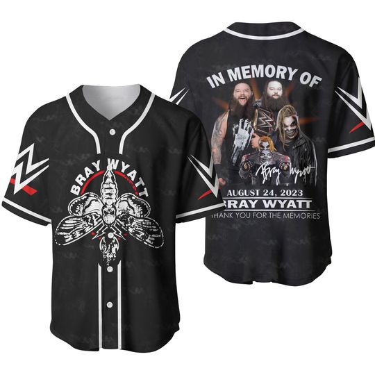 Bray Wyatt Baseball Jersey, The Fiend Bray Wyatt Jersey Shirt, Bray Wyatt 2023 Baseball Shirt, Bray Wyatt Athletic Jersey, Gift For Fan