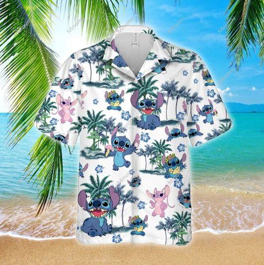 Lilo and Stitch 3D HAWAII SHIRT All Over Print Mother Day Gift