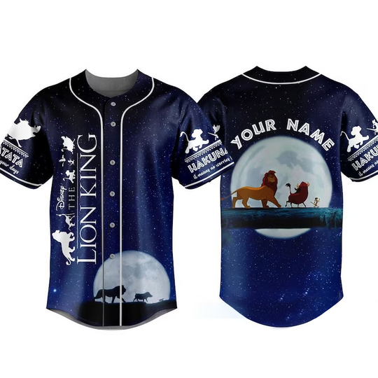 Personalized The Lion King Hakuna Matata Gift For Fans Baseball Jersey