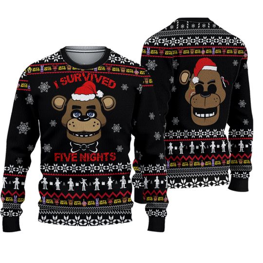 FNAF Five Nights at Freddy's Ugly Christmas Sweater