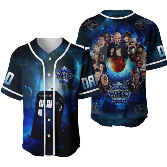 Personalized Doctor Who Baseball Jersey, Doctor Who Jersey Shirt, Doctor Who Athletic Jersey, Doctor Who Sports Jersey, Gift For Fan