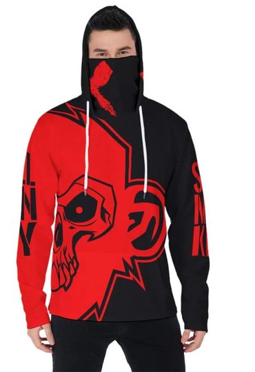 5 Star Funk Phase "Skull Monkey" Hoodie With Mask, unisex, graphic apparel, pullover