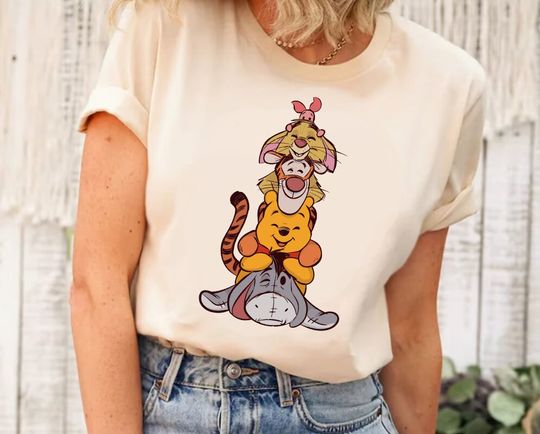 Retro Disney Winnie The Pooh Shirt, The Pooh and Friends Shirt, Poo Tigger Piglet Eeyore,Magic Kingdom, Winnie The Pooh Shirt