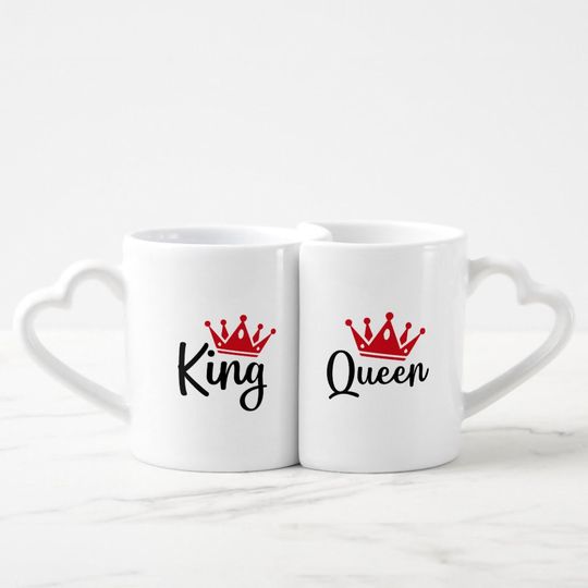 king and queen matching Mug valentine