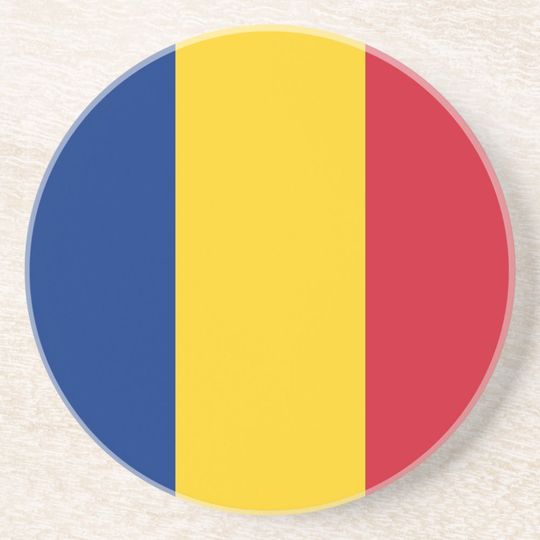 Romania Flag Coaster, Patriotic Coaster