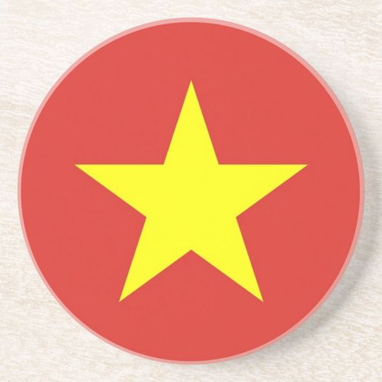 Vietnam Flag Coaster, Patriotic Coaster