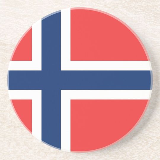 Norway Flag Coaster, Patriotic Coaster