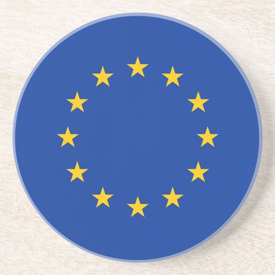 European Union Flag Coaster, Patriotic Coaster