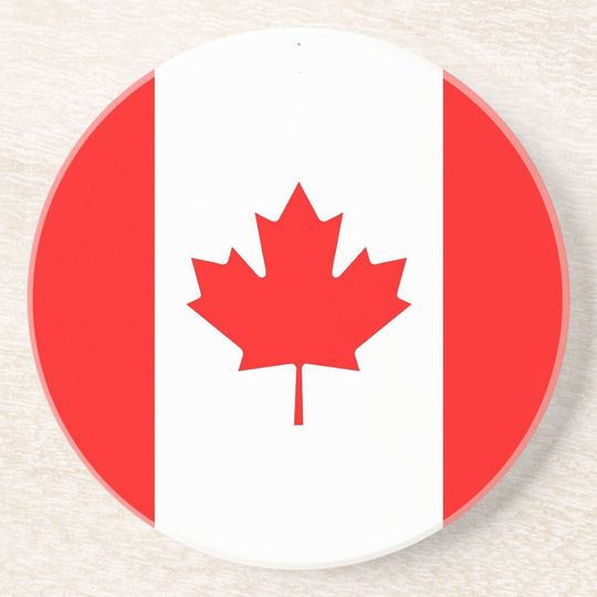 Canada Flag Coaster, Patriotic Coaster