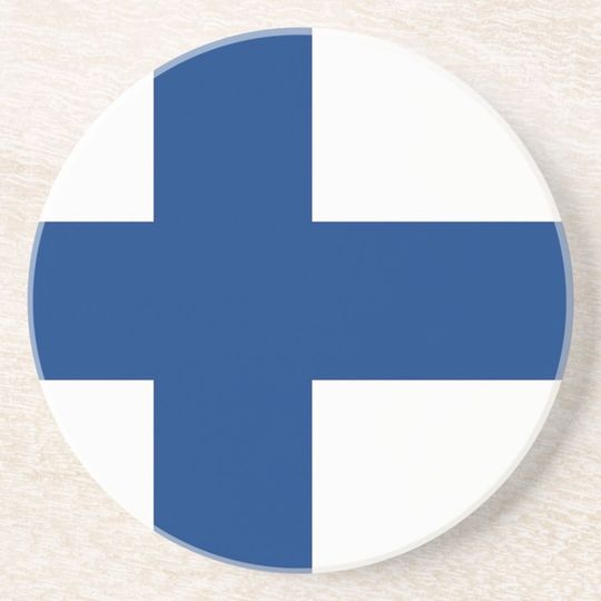 Finland Flag Coaster, Patriotic Coaster