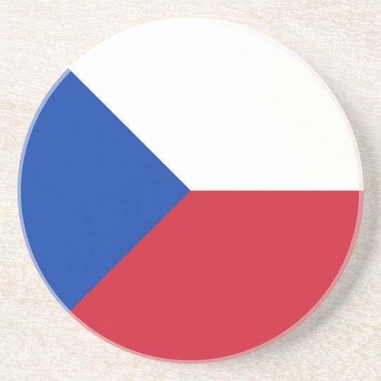 Czech Republic Flag Coaster, Patriotic Coaster