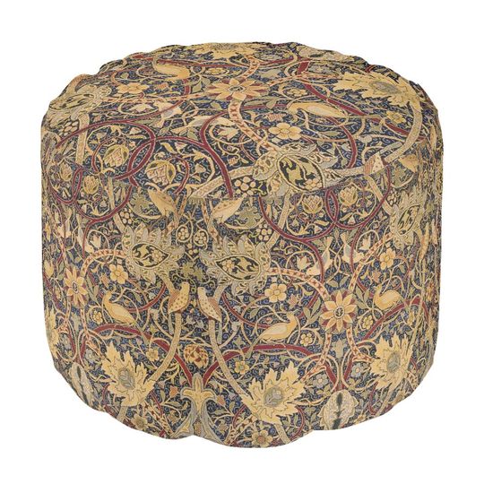William Morris Bullerswood Faux Tapestry  Pouf
