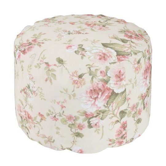 Shabby Chic Collage Series Design 15  Pouf