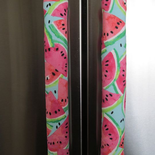 Watermelon  Refrigerator Handle Covers, Microwave Handle Covers