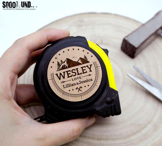 No One Measures Up Personalized Tape Measure | Personalized Dad Tape Measure