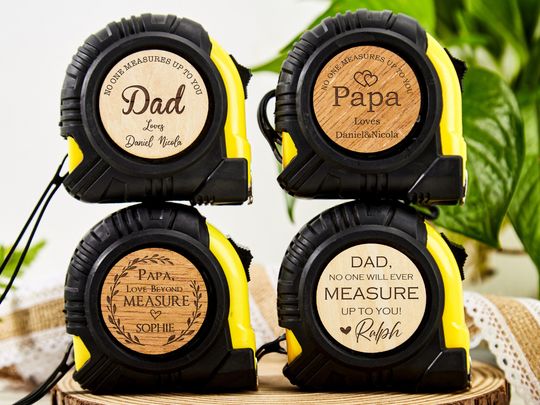 No One Measures Up Personalized Tape Measure,Fathers Day Gift From Daughter