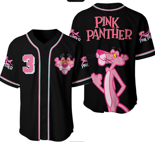 Pink Panther Baseball Jersey, Disney Jersey