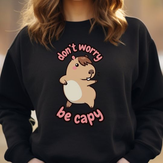 Capybara Don't worry be Happy Sweater
